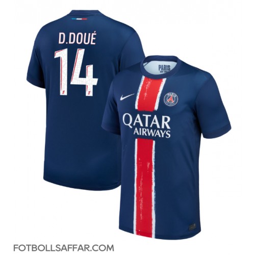 Paris Saint-Germain Desire Doue #14 Hemmatröja 2024-25 Kortärmad